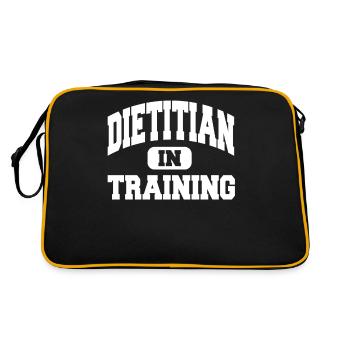 Diététiste en formation - Sac Retro - noir/or - Dos