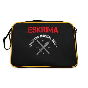 Eskrima Filipino Martial Arts Arts Cadeaux arts martiaux - Sac Retro - noir/or - Dos