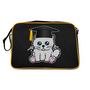 Licence Master en Chat Chat - Sac Retro - noir/or - Dos