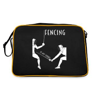 Duel fencing fencing sport - Retro Bag - black/gold - Back
