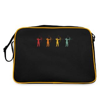 Retro archers - Retro Bag - black/gold - Back