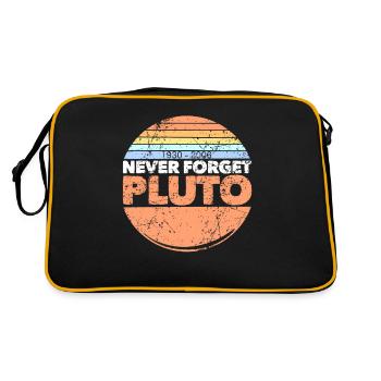 never forget pluto - Retro Bag - black/gold - Back