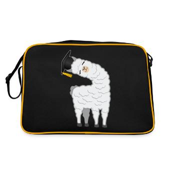 Licence Master Licence Llama Alpaga - Sac Retro - noir/or - Dos