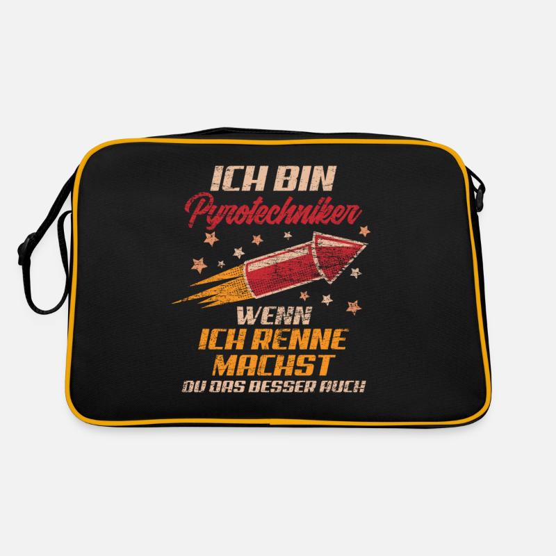 Pyrotechniker Rennen Retro Tasche