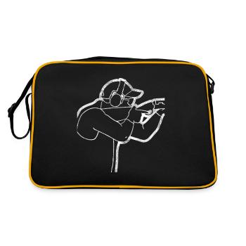 Tir au pigeon d'argile tir au piège de tir sportif Gesche - Sac Retro - noir/or - Dos