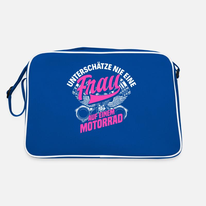 Motorrad Mädchen Geschenk Retro Tasche