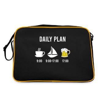 Captain Boater Boat Owner T-Sh pour homme - Sac Retro - noir/or - Dos