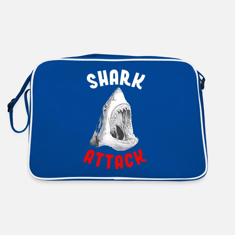 Shark Attack Danger Funny Beach Idée cadeau Sac Retro