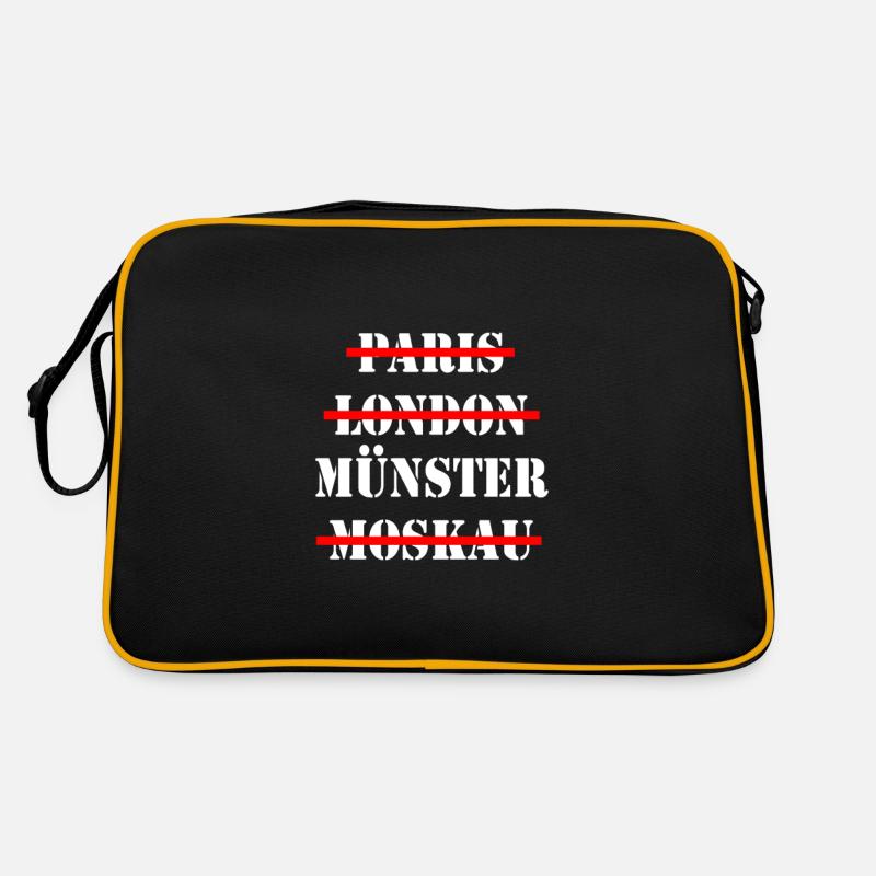 MÜNSTER Stadt Geschenk Geschenkidee Retro Tasche