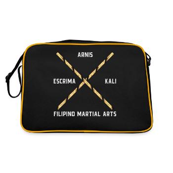 Arnis Escrima Kali Art Martial Self Défense - Sac Retro - noir/or - Dos