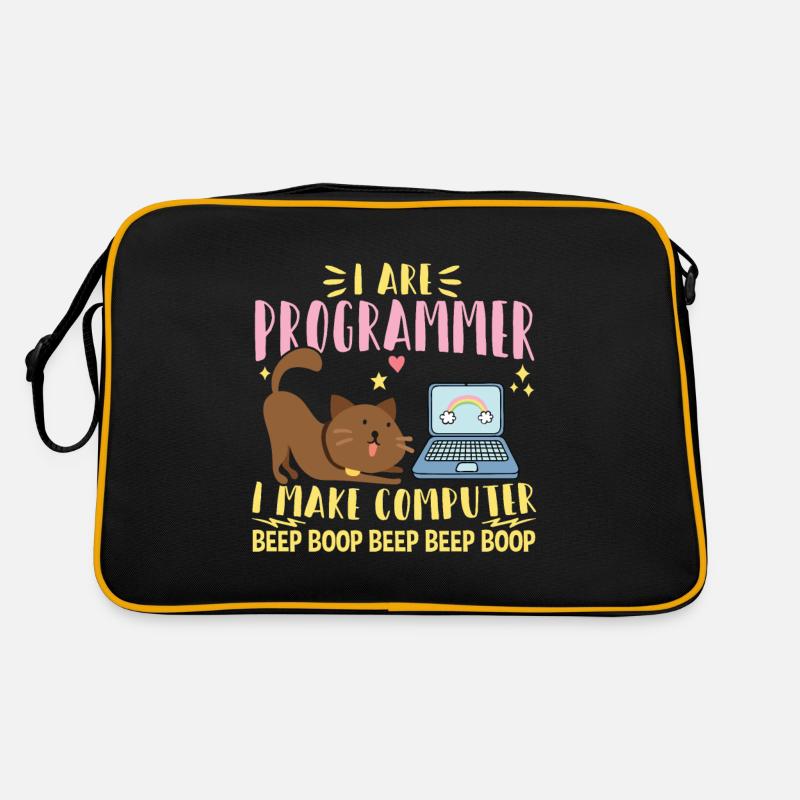 I Are Programmer I Makes Computer Beep Boop Coder Retro Bag