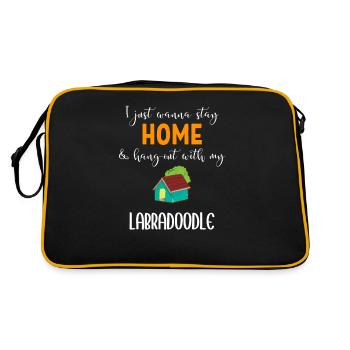 Labradoodle - Sac Retro - noir/or - Dos