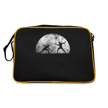 Moon fencing fencing duel - Retro Bag - black/gold - Back
