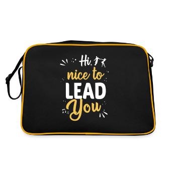 Lindy Hop design for a dance partner - Retro Bag - black/gold - Back