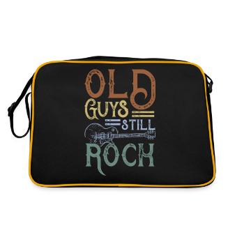 Conception sur le thème de la guitare électrique | Vieux gars encore - Sac Retro - noir/or - Dos