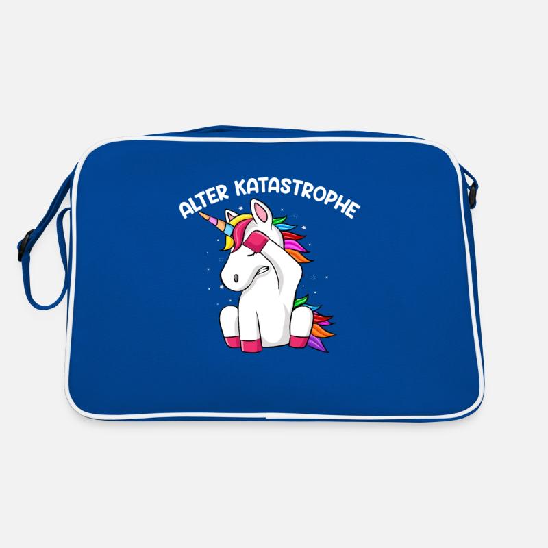 Alter Katastrophe Einhorn Einhörner Facepalm Retro Tasche