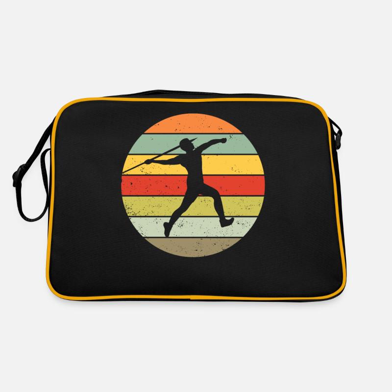Speerwerfen Speerwurf Speerwerfer Speer Geschenk Retro Tasche