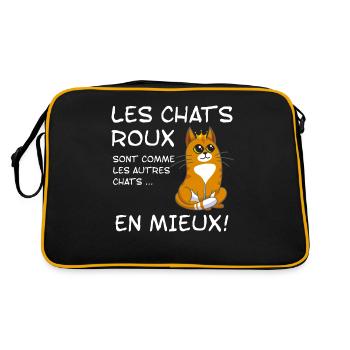 Chats Roux Sont Comme Les Autres Chats En Mieux - Sac Retro - noir/or - Dos