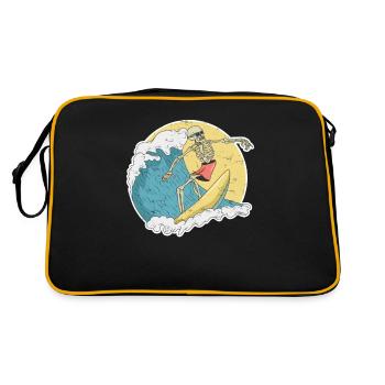 Conception d'Halloween de surfeur pour un surfeur - Sac Retro - noir/or - Dos