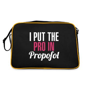 CRNA I fait la preuve dans Propofol Scrub Life Me - Sac Retro - noir/or - Dos