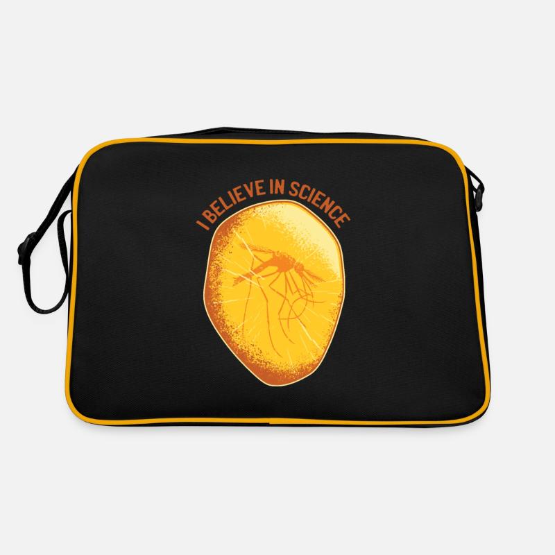 amber mosquito mosquito mosquito amber science - Retro Bag - black/gold