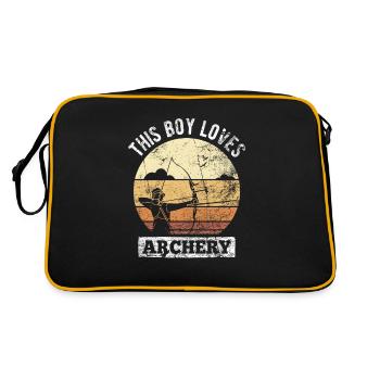 Retro archer archery bow - Retro Bag - black/gold - Back