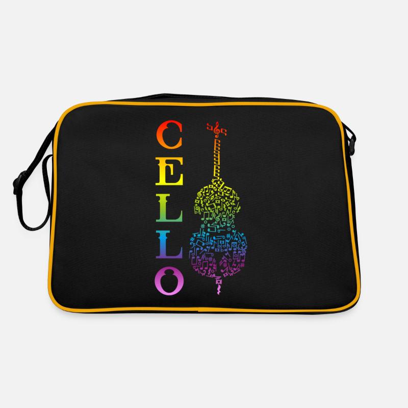 Cellist violoncello player cello Retro Bag