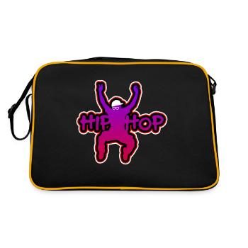 Hip Hop Hip Hop Clothing Hip Hop Party - Retro Bag - black/gold - Back