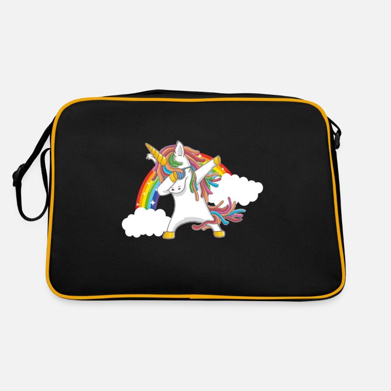 tamponner licorne licorne arc en ciel Sac Retro