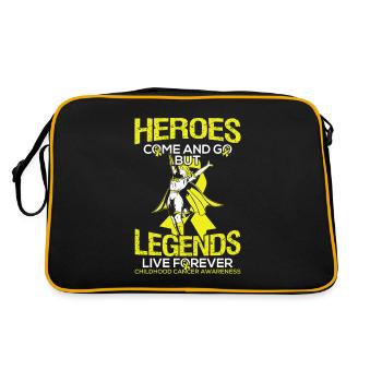 Cancer Defeats Gift for Children Of Survivors - Retro Bag - black/gold - Back