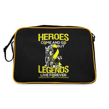 Cancer Defeats Gift for Children Of Survivors - Retro Bag - black/gold - Back