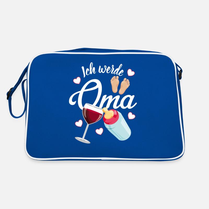Werdende Oma Großmutter Retro Tasche