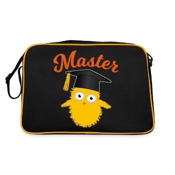 Master poussins drôles diplôme de fin d’études cadeau - Sac Retro - noir/or - Dos