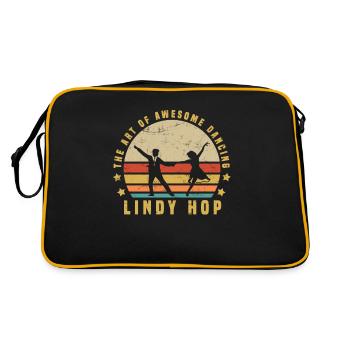 Lindy Hop Vintage Design pour votre professeur de danse - Sac Retro - noir/or - Dos