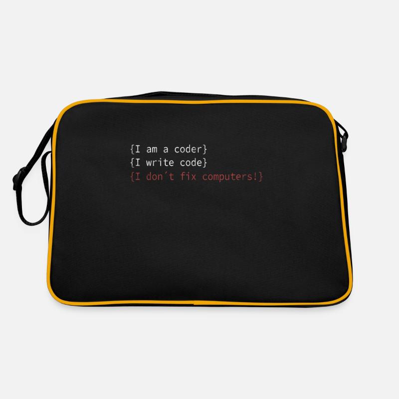 Je suis codeur! Admins spécialiste informatique disant Sac Retro