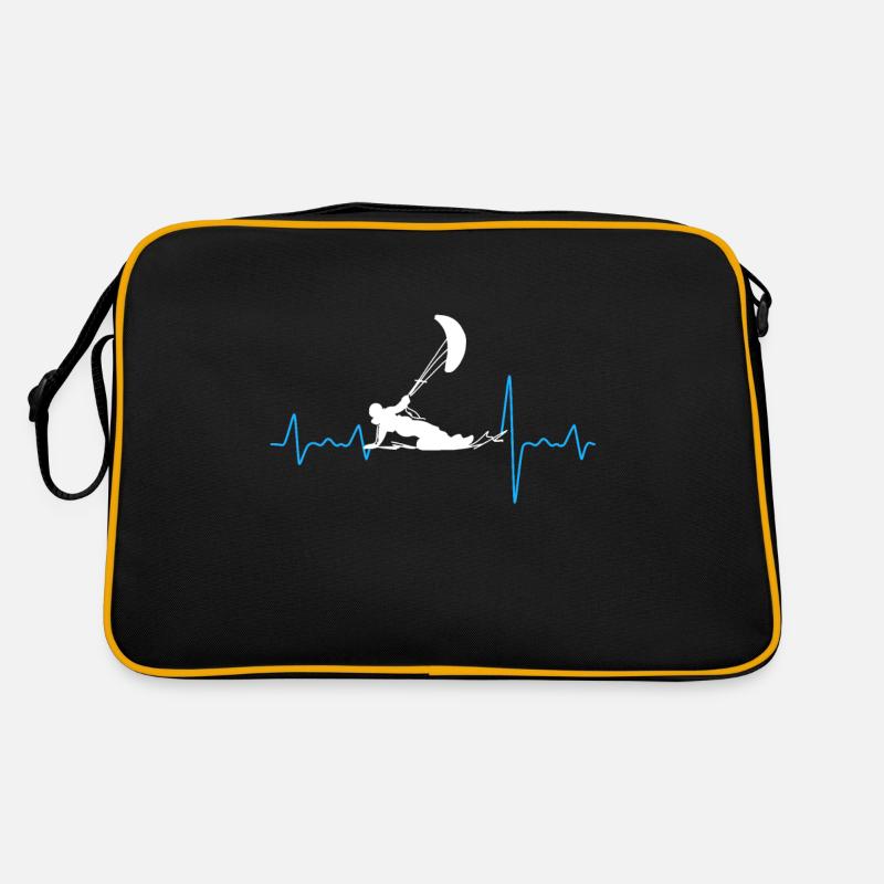Cadeau de kite Heartbeat Pulse pour les amis du kite Sac Retro