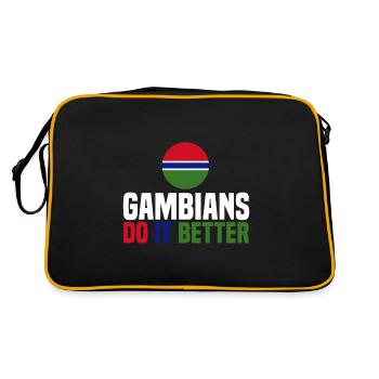 Gambia - Retro Bag - black/gold - Back