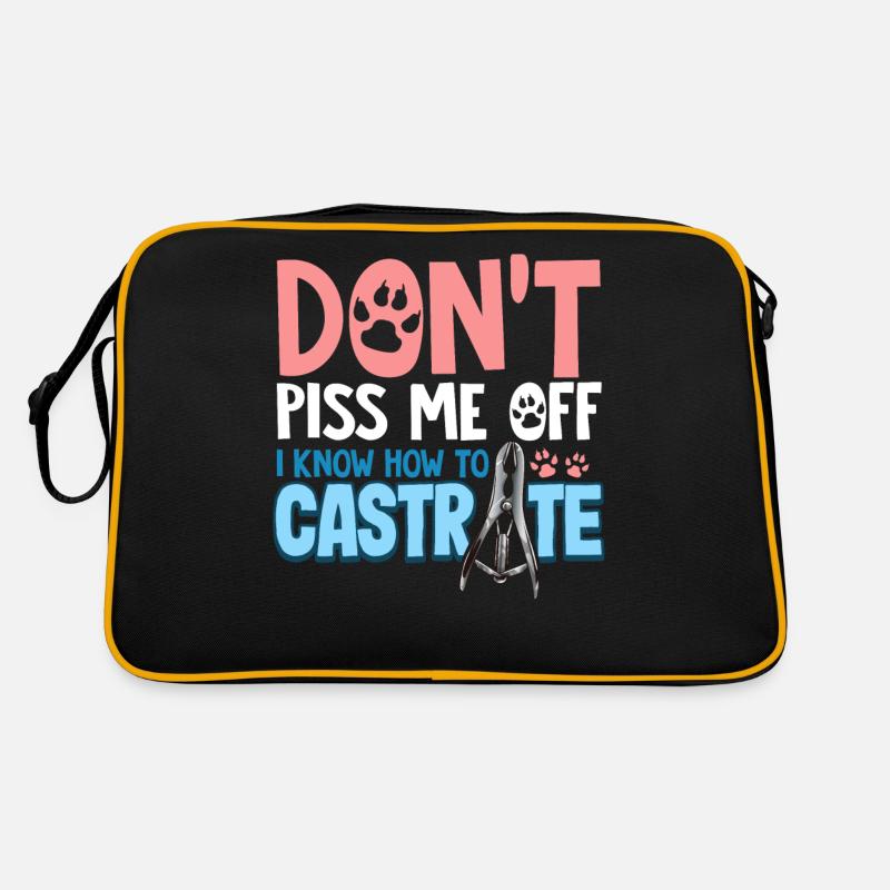 Tierarzt Kastration Tierarzt Castrate Jok Retro Tasche
