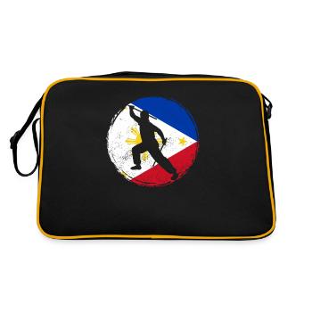 Arnis Kali Eskrima FMA Sparring Escrima Sticks - Retro Bag - black/gold - Back