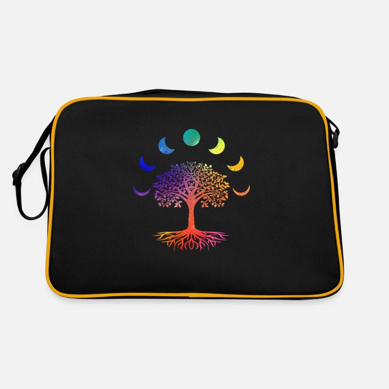 Pleine conscience arbre de vie phases de lune Sac Retro