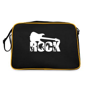 Rock Rock Music Rocker Rock Guitar - Retro Bag - black/gold - Back