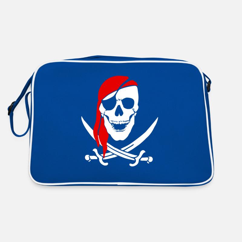 Crâne de pirate épées cadeaux de pirate Sac Retro