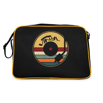 Disque vinyle rétro - Sac Retro - noir/or - Dos