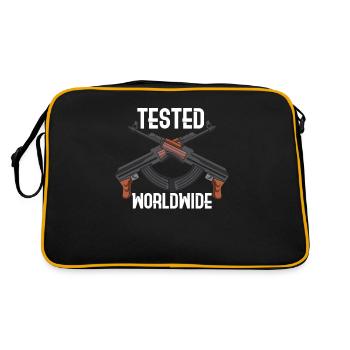 AK-47 RIFLE : Tested Worldwide - Sac Retro - noir/or - Dos