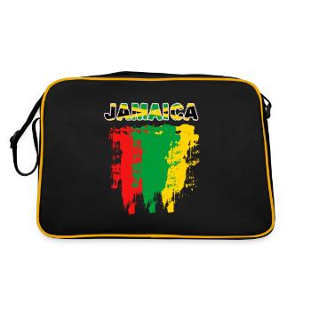 Police de la Jamaïque avec indicateur - Sac Retro - noir/or - Dos