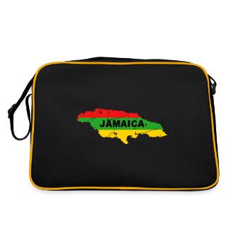 Police de la Jamaïque avec indicateur - Sac Retro - noir/or - Dos