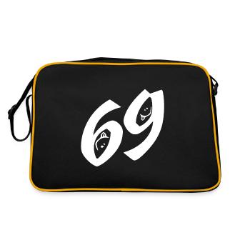 Sexe cadeaux de sexe dictons pervers 69 position - Sac Retro - noir/or - Dos