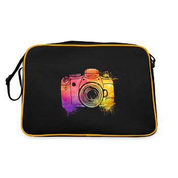 Photographe Photographe Photographie Appareil photo - Sac Retro - noir/or - Dos