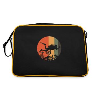 Plongée rétro plongée Scuba Plongée Plongée Plongée - Sac Retro - noir/or - Dos