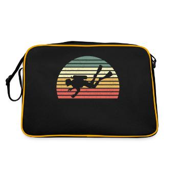 Plongée rétro plongée Scuba Plongée Plongée Plongée - Sac Retro - noir/or - Dos